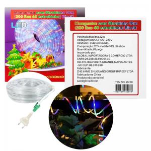 Pisca Natal Mangueira Led Colorido 10M Bivolt