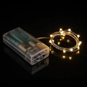 Pisca Natal Led Branco Quente 2M a Pilha