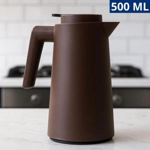 Garrafa Térmica Vercelli Marrom 500Ml com Gatilho