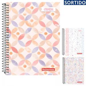 Caderno Espiral 12 Matérias Capa Dura Charm Panamericana