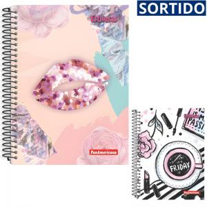Caderno Espiral 10 Matérias Capa Dura Estilosa