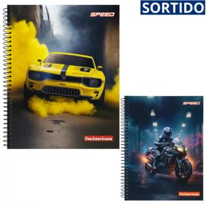 Caderno Espiral 12 Matérias Capa Dura Speed