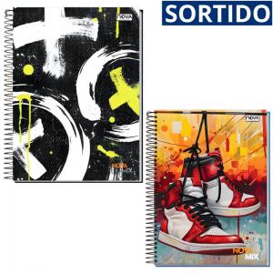 Caderno 15 Matérias Capa Dura Nova Mix Masculino
