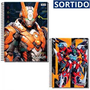 Caderno Cyber 15 Matérias Capa Dura 240 Folhas