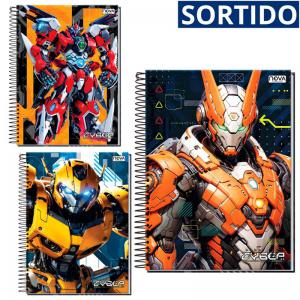 Caderno Cyber 12 Matérias Capa Dura com Bolsa
