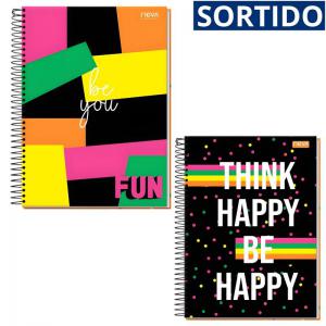 Caderno Colegial 10X1 160 Folhas Fun Design