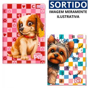 Caderno Brochura Miss Pet 96 Folhas - Capa Sortida