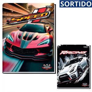 Caderno Brochura 1/4 96 Folhas Tema Carros
