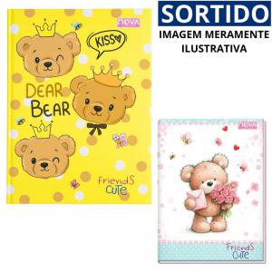 Caderno Brochura Capa Dura Friends Cute 96 Folhas
