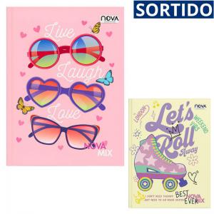 Caderno Brochura Feminino 96 Folhas Nova Mix