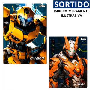 Caderno Brochura Cyber 96 Folhas Capa Dura Sortido