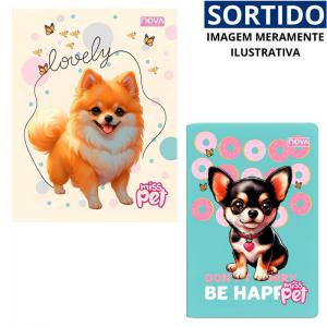 Caderno Brochura Miss Pet 96 Folhas Capa Dura
