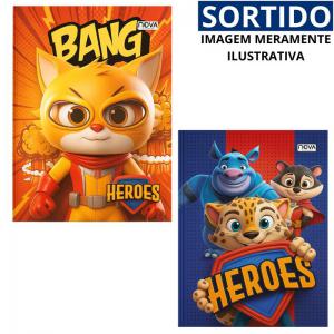 Caderno Brochura Heroes 96 Folhas Capa Dura