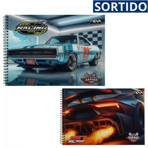 Caderno Desenho Capa Dura Espiral Garage 60Fls