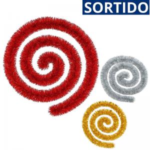 Festão Natalino Metalizado 2M Cores Sortidas