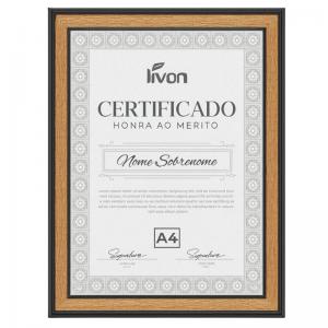 Porta-Diploma Vertical Preto Onyx 21X29Cm