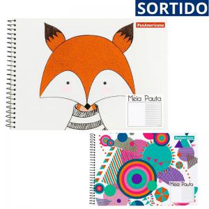 Caderno Meia Pauta Espiral Masculink 60 Folhas Panamericana