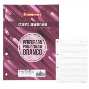 Refil Caderno Universitário Branco 96 Folhas Panamericana
