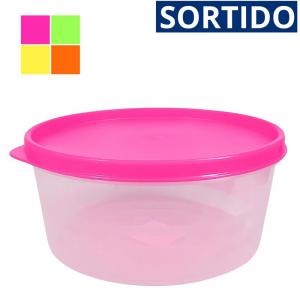 Pote Plástico Tropical 1000Ml Tampas Coloridas