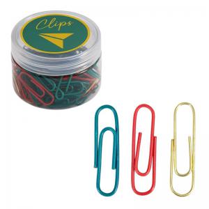 Clips Colorido Natal 28Mm Pacote com 100 Unidades Yins - Organização e Decoração