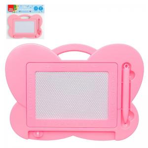 Lousa Mágica Infantil Borboleta Rosa com Canetinha Yins 16X22Cm