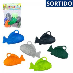 Kit 10 Peixes Plásticos Coloridos para Pesca 8Cm - Variedade de Cores
