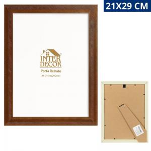 Porta Diploma Plástico 21X29Cm Vertical Reto Tabaco Rústico Interponte
