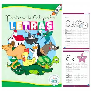 Livro de Atividades Caligrafia Passo a Passo Letras 24 Páginas
