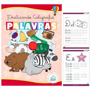 Livro de Atividades Praticando Caligrafia Passo a Passo 24 Páginas