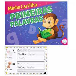 Livro Educativo Minha Cartilha Primeiras Palavras 32 Páginas Infantil