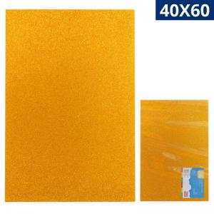 Tapete E.v.a Glitter Laranja 40X60Cm Kit com 10 Peças Yins