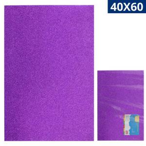 Kit 10 Tapetes E.v.a Glitter Roxo 40X60Cm Antiderrapante Yins