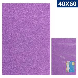 Tapete E.v.a Glitter Lilás 40X60Cm Kit com 10 Unidades Yins