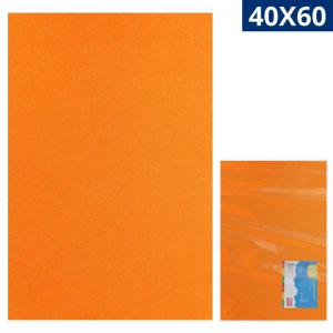 Kit 10 Tapetes E.v.a Glitter Laranja 40X60Cm Antiderrapante Yins