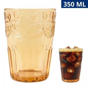 Copo de Vidro Âmbar Milão 350Ml Elegante para Bebidas - Ke Home