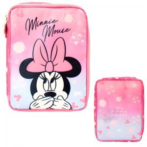 Estojo Escolar Box Minnie Disney, 6X16X22Cm, Rosa, Infantil