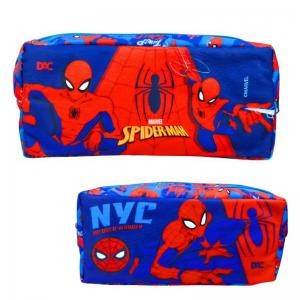 Estojo Escolar Duplo Spider-Man Vermelho 9X21X9Cm - Material Resistente