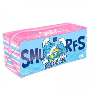 Estojo Escolar Smurfs 9X22X9Cm, Azul, Infantil, Material Resistente