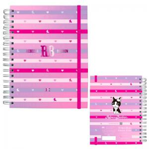 Caderno Inteligente Smart Colegial Rebecca Bonbon 10 Divisórias 80 Folhas 177Mmx240Mm- Dac