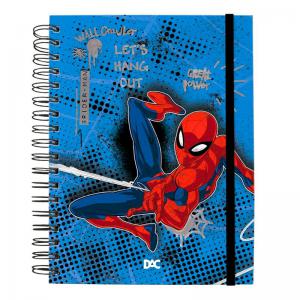 Caderno Inteligente Smart Colegial Spider Man 10 Divisórias 80 Folhas 177Mmx240Mm- Dac
