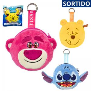 Chaveiro Pelúcia Disney Fluffy 10Cm Sortido Dac - Cores e Personagens Variados