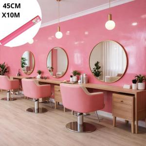 Papel Adesivo Contact Rosa 45Cmx10M Decoração Renovação Diy