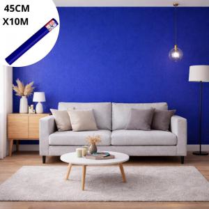 Papel Adesivo Contact Azul 45Cmx10M Decoração Renovação Fácil Aplicação