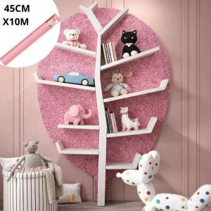 Papel Adesivo Contact Glitter Rosa 45Cmx10M Decoração e Artesanato Dac