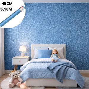 Papel Adesivo Contact Glitter Azul 45Cmx10M Decoração e Artesanato Dac
