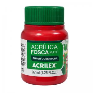 Tinta Acrílica Fosca Vermelho Fogo 37Ml para Artesanato e Decoração