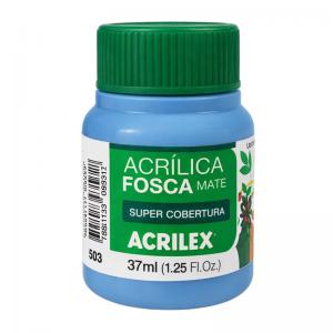 Tinta Acrílica Fosca Azul Celeste 37Ml para Artistas e Artesanato