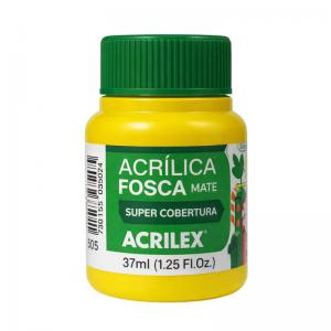Tinta Acrílica Fosca Amarelo Ouro 37Ml para Artesanato e Pintura