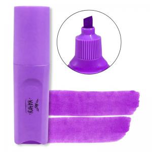 Marca Texto Mini Neon Roxo, Alta Durabilidade, Ideal para Estudos e Escritório