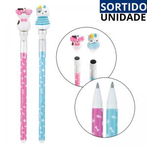 Caneta Esferográfica 0.7Mm com Carimbo Divertida Brw Cores Sortidas